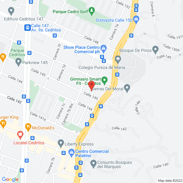 Mapa de Where Is The Fruit S.A.S.