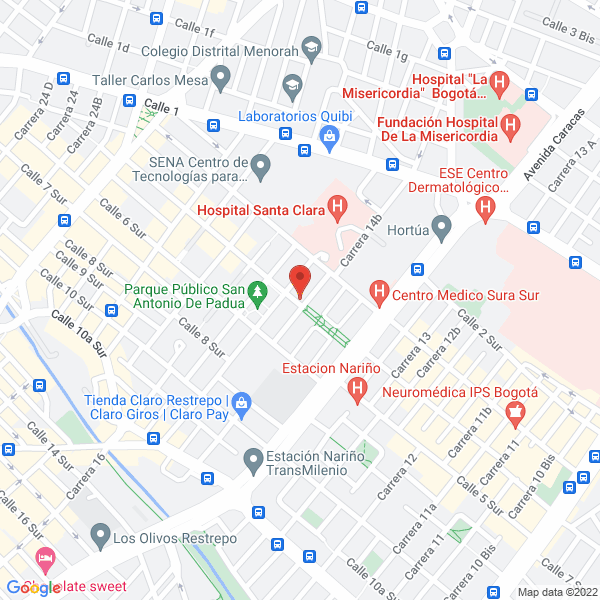 Mapa de J C Encuadernaciones E.U.