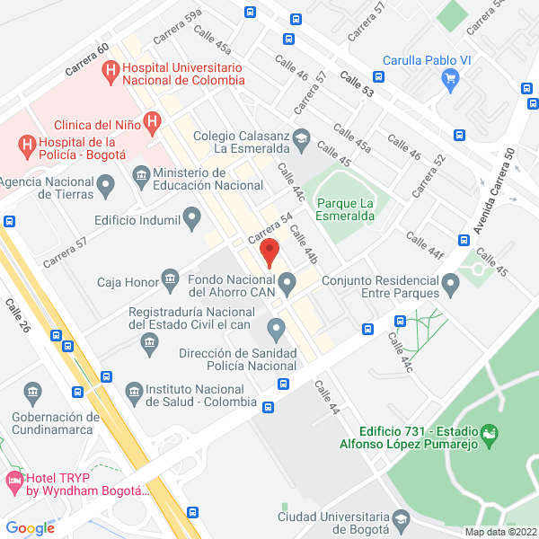 Mapa de Tactica Online S.A.S.