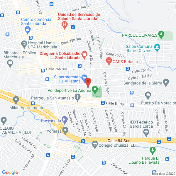 Mapa de Telexsistem S.A.S.