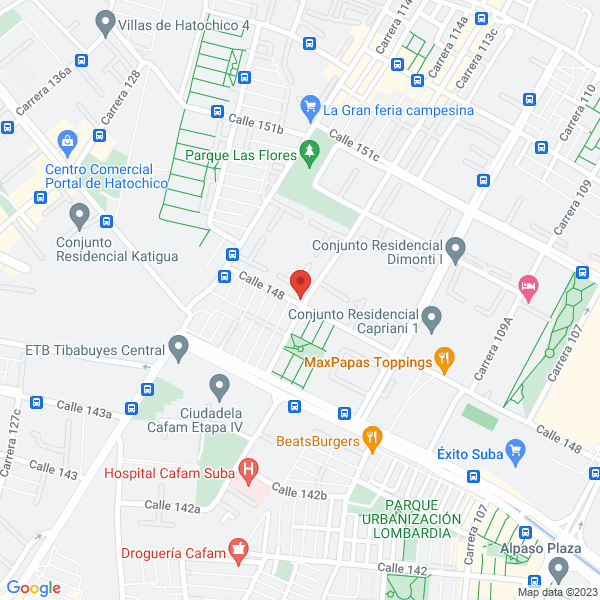 Mapa de Transporte Para Atención Médica Domiciliaria L G R S.A.S.