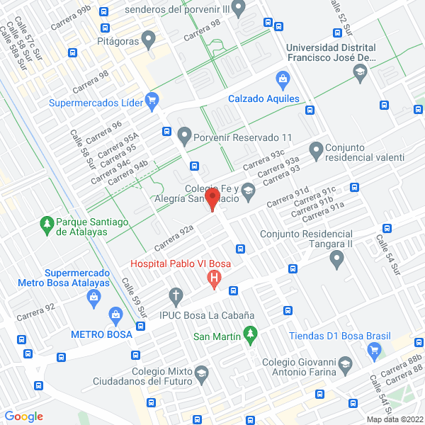 Mapa de K2 Sport Training S.A.S