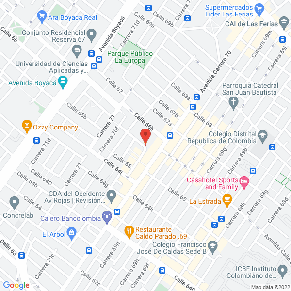 Mapa de Vienred S.A.S.