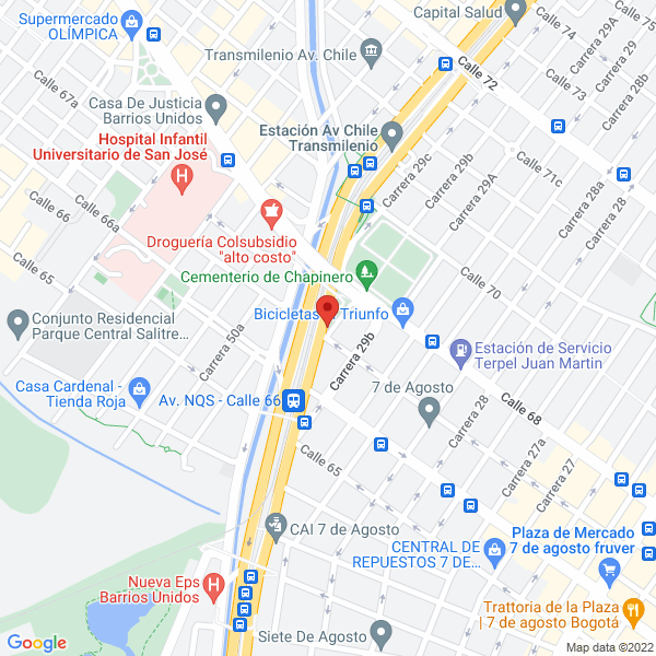 Mapa de Comercializadora Lujomar S.A.S.
