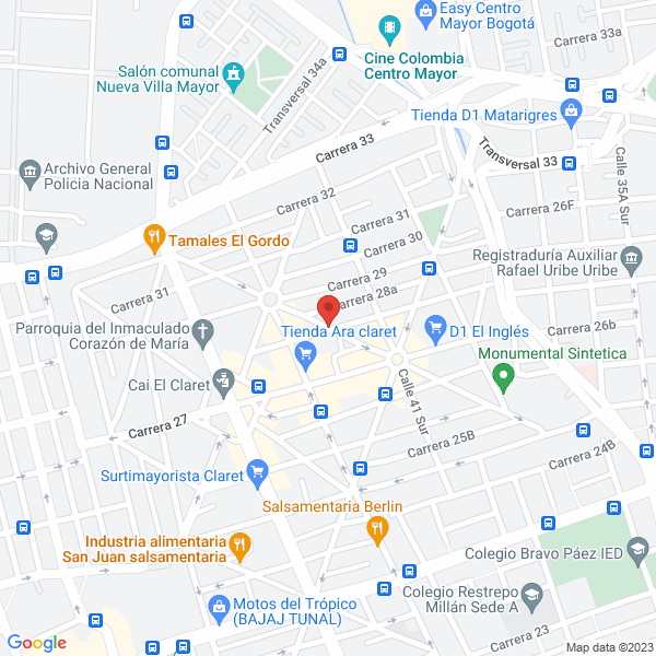 Mapa de Comercializadora Industrial De Servicios Ferreteros S.A.S.