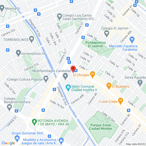 Mapa de Tectelco S.A.S.