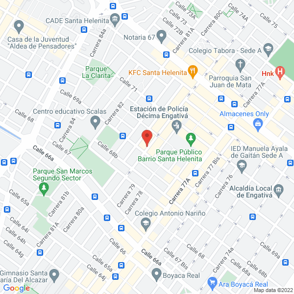 Mapa de Comercializadora De Lacteos Roma S.A.S.