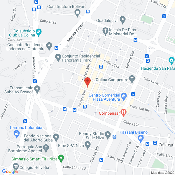 Mapa de Exicar S.A.S.