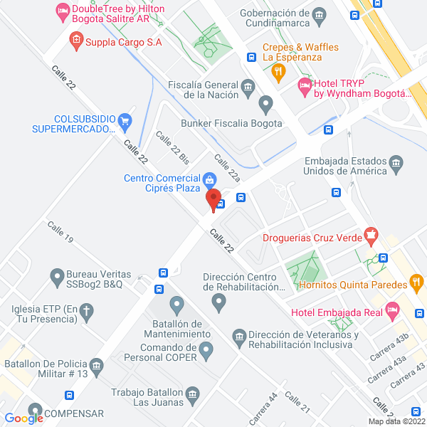 Mapa de La Carniceria Steak House S.A.S.