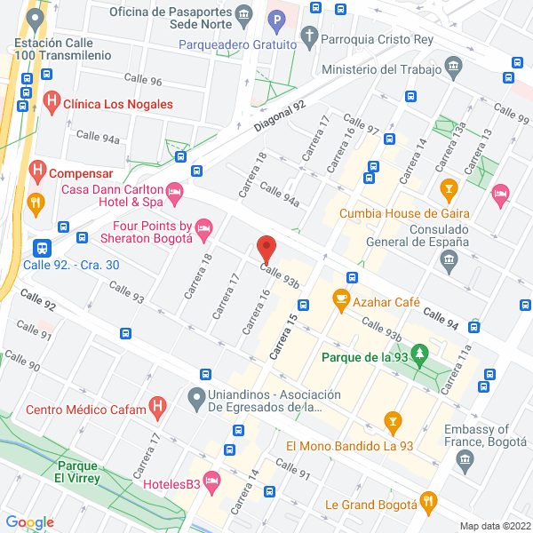 Mapa de Dream Technologies S.A.S.