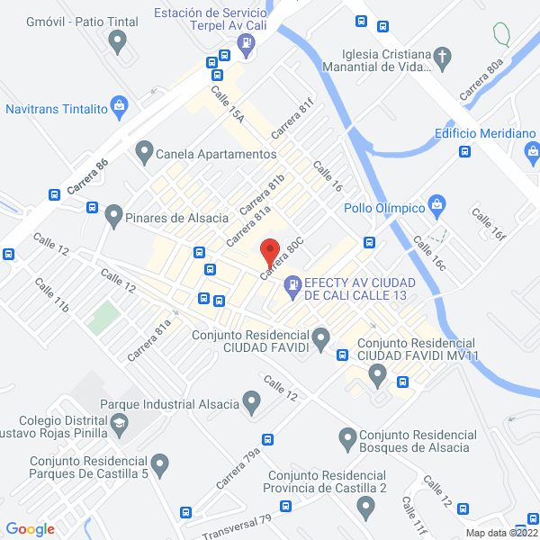 Mapa de Jr Ortiz Pintura Automotriz S.A.S.