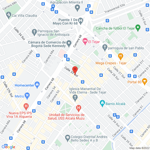 Mapa de Gm Productos Y Servicios S.A.S.