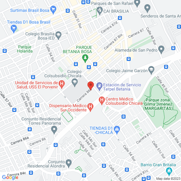 Mapa de Comercializadora Y Distribuidora Sancel S.A.S.