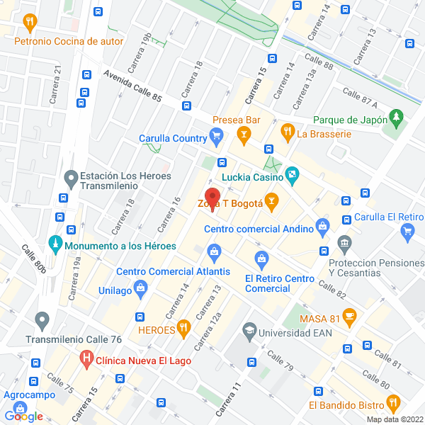 Mapa de Grupo Mistica S.A.S.