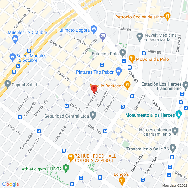 Mapa de J Argor S.A.S.