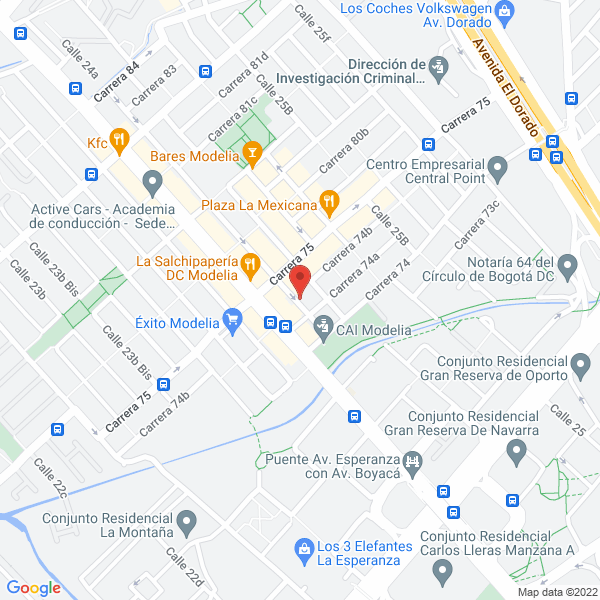Mapa de Hocatel S.A.S.