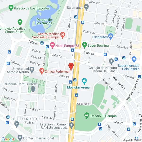 Mapa de Corporación M&G S.A.S.