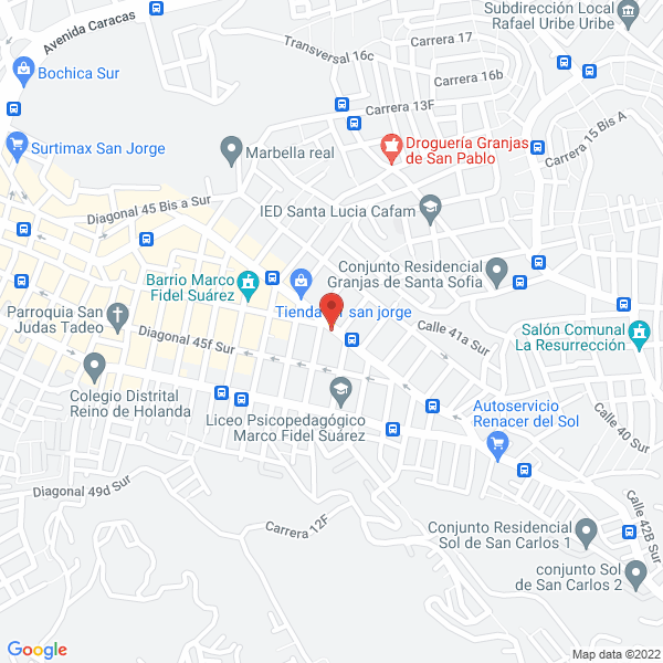 Mapa de Samo Producciones Ltda.
