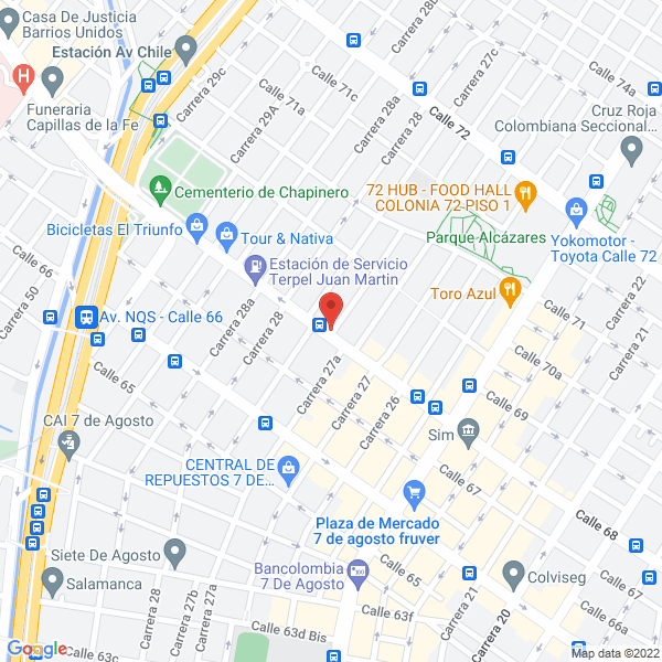 Mapa de El Centro Del Aluminio S.A.S.