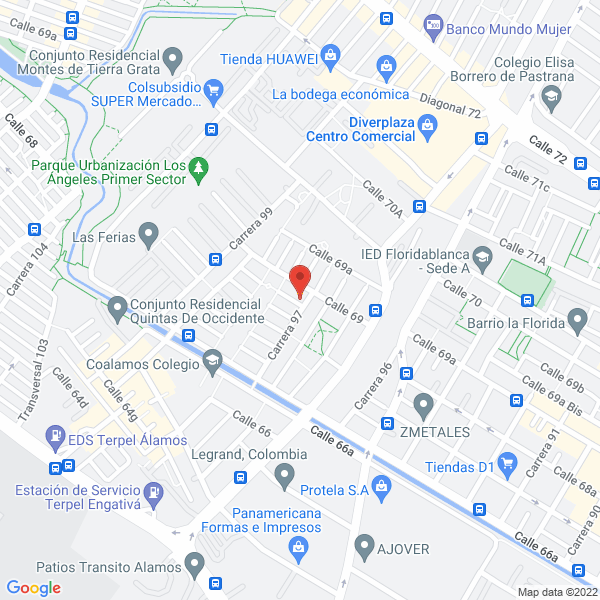 Mapa de Kangaroo Transport Express S.A.S.