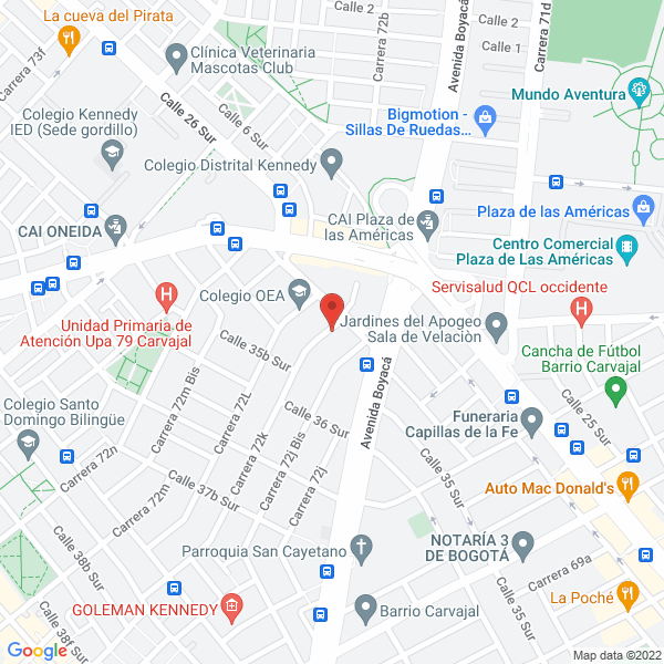 Mapa de Comercial De Cereales Del Oriente Ltda.