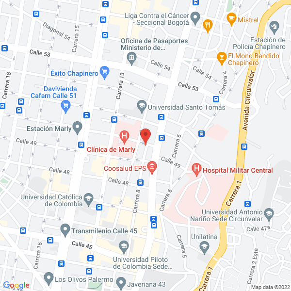 Mapa de Dental Esthetic Company S.A.S.