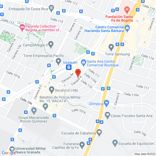 Mapa de Barbex Inversiones S.A.S.
