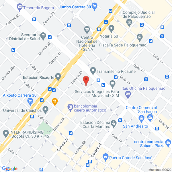 Mapa de Herramientas Y Valvulas Ev S.A.S.
