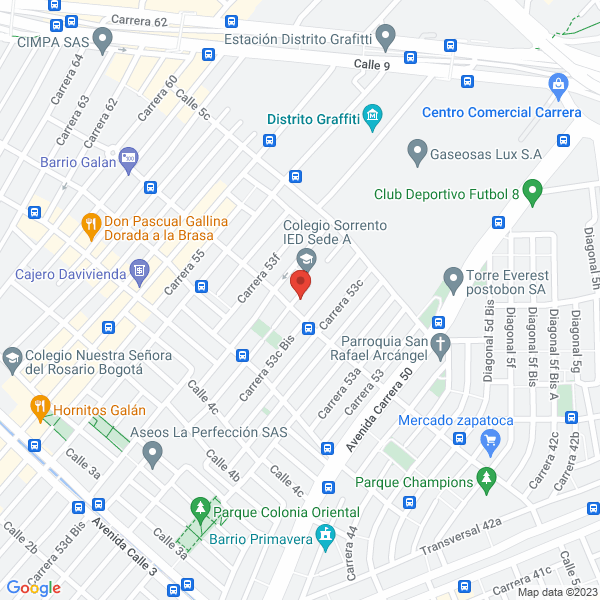 Mapa de Distrirepuestos Lozano S.A.S.