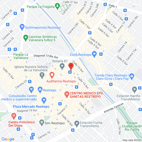 Mapa de Comercializadora D.A.R. Seguridad S.A.S.