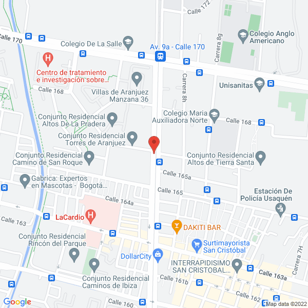 Mapa de Cheese & Cake S.A.S.