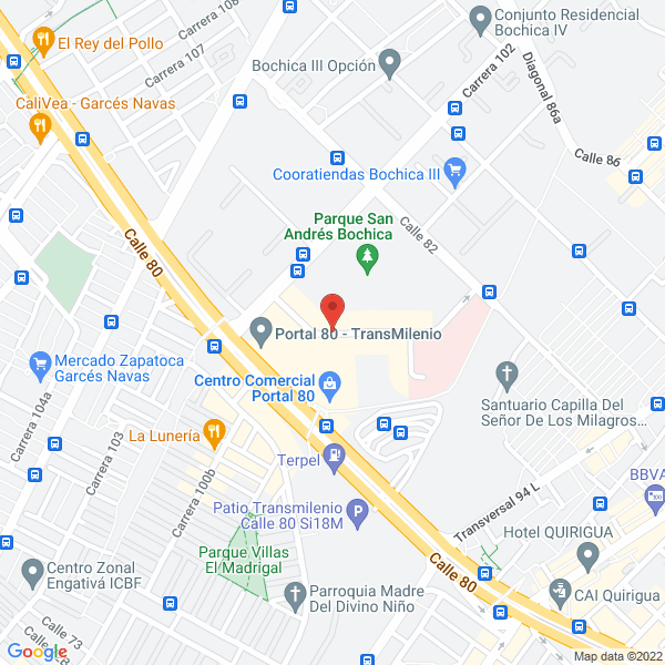 Mapa de Comercializadora Punto Claro S.A.S.