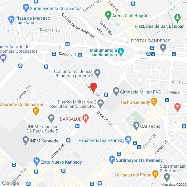 Mapa de Pescados Y Mariscos San Maríno S.A.S.