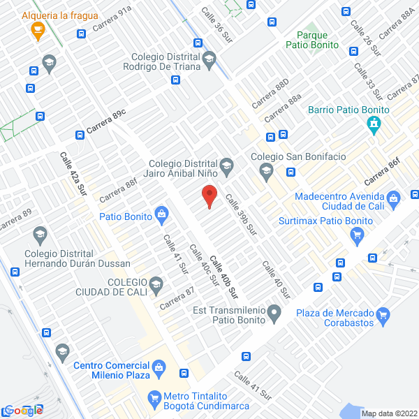 Mapa de Tecno Proyectos S.A.S.