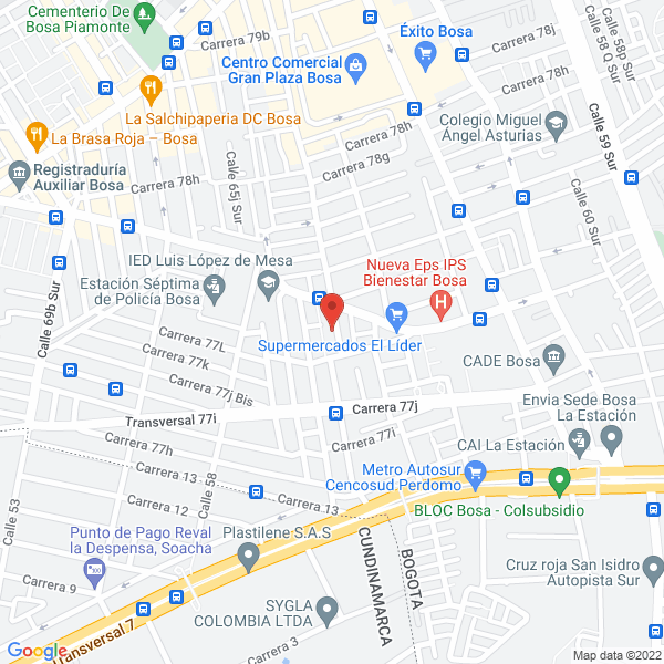 Mapa de Surticarnes Capital Dialsava S.A.S.