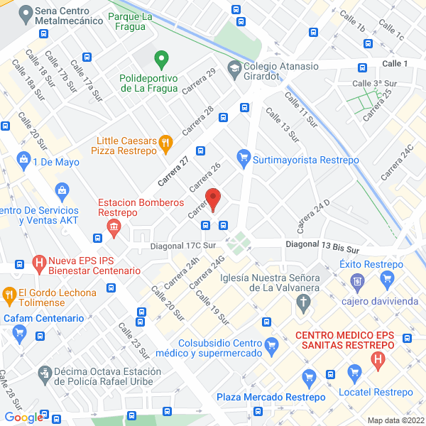 Mapa de American Leather & Trading S.A.S.