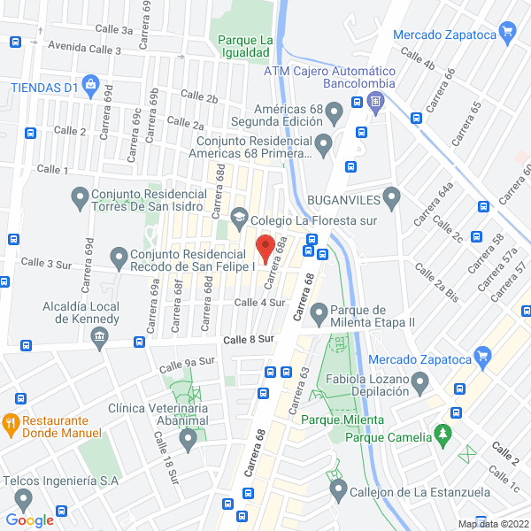 Mapa de Repuestos Para Colombia S.A.S.