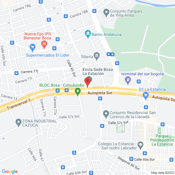 Mapa de Fussion Optical S.A.S.