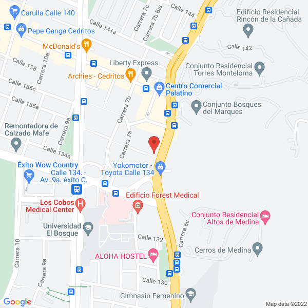 Mapa de Grupo De Inversiones 3 Al Cubo S.A.S.