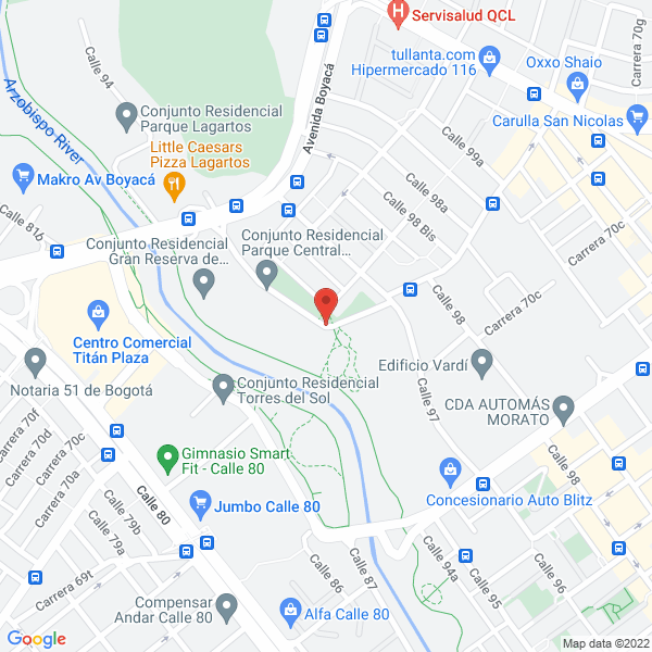 Mapa de Fructus Company S.A.S.