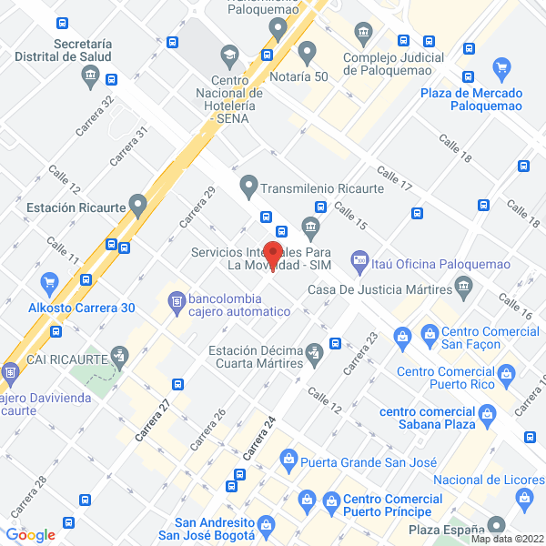 Mapa de Colmuebles S.A.S.
