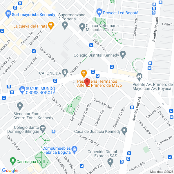 Mapa de Punto De Servicios Especializado En Thermos Set Point Ltda.