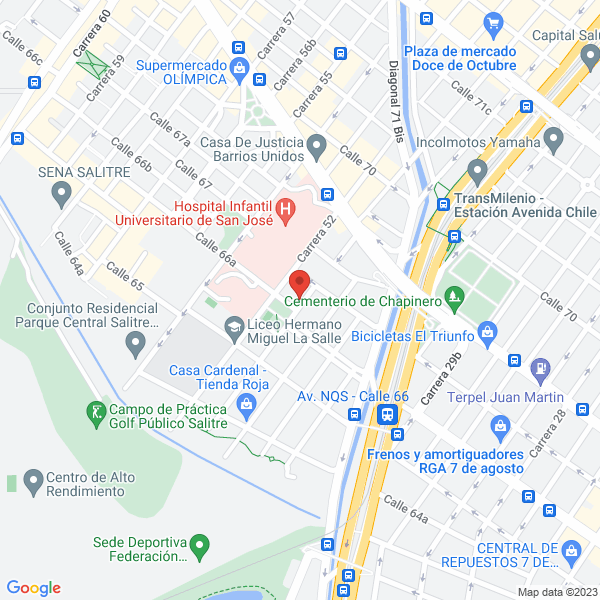 Mapa de Comercializadora De Productos Y Servicios Integrales Jbg S.A.S.
