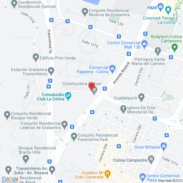 Mapa de Valle Del Pacifico Distribuidora S.A.S