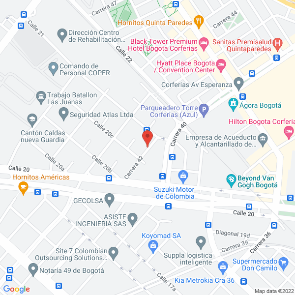 Mapa de Alianza Colombia S.A.S