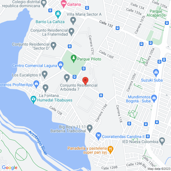 Mapa de Distribuidora Y Comercializadora Cárnicos San Valentín S.A.S