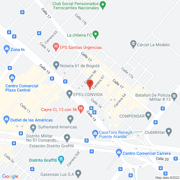 Mapa de Auto Parts Company S.A.S.