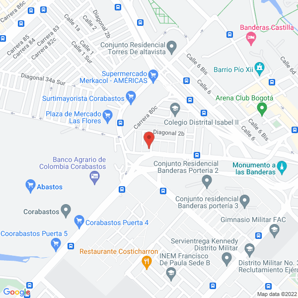Mapa de Bariki Genuine Parts S.A.S.