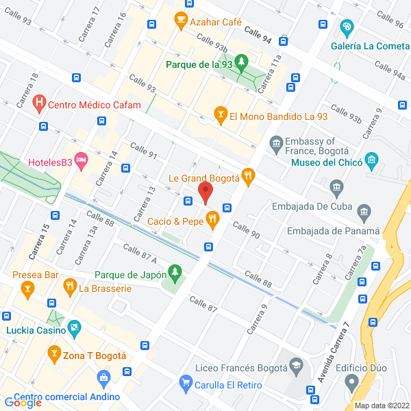 Mapa de Lugar De Origen S.A.S.