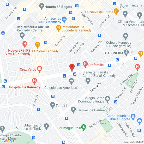 Mapa de Ferremaderas Bogotá S.A.S.
